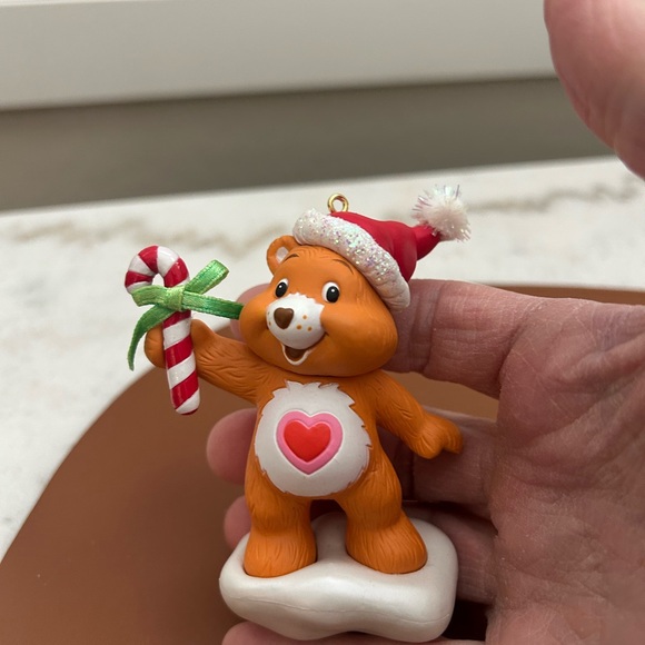 Holiday Bear Ornament with Santa Hat - Picture 5 of 5